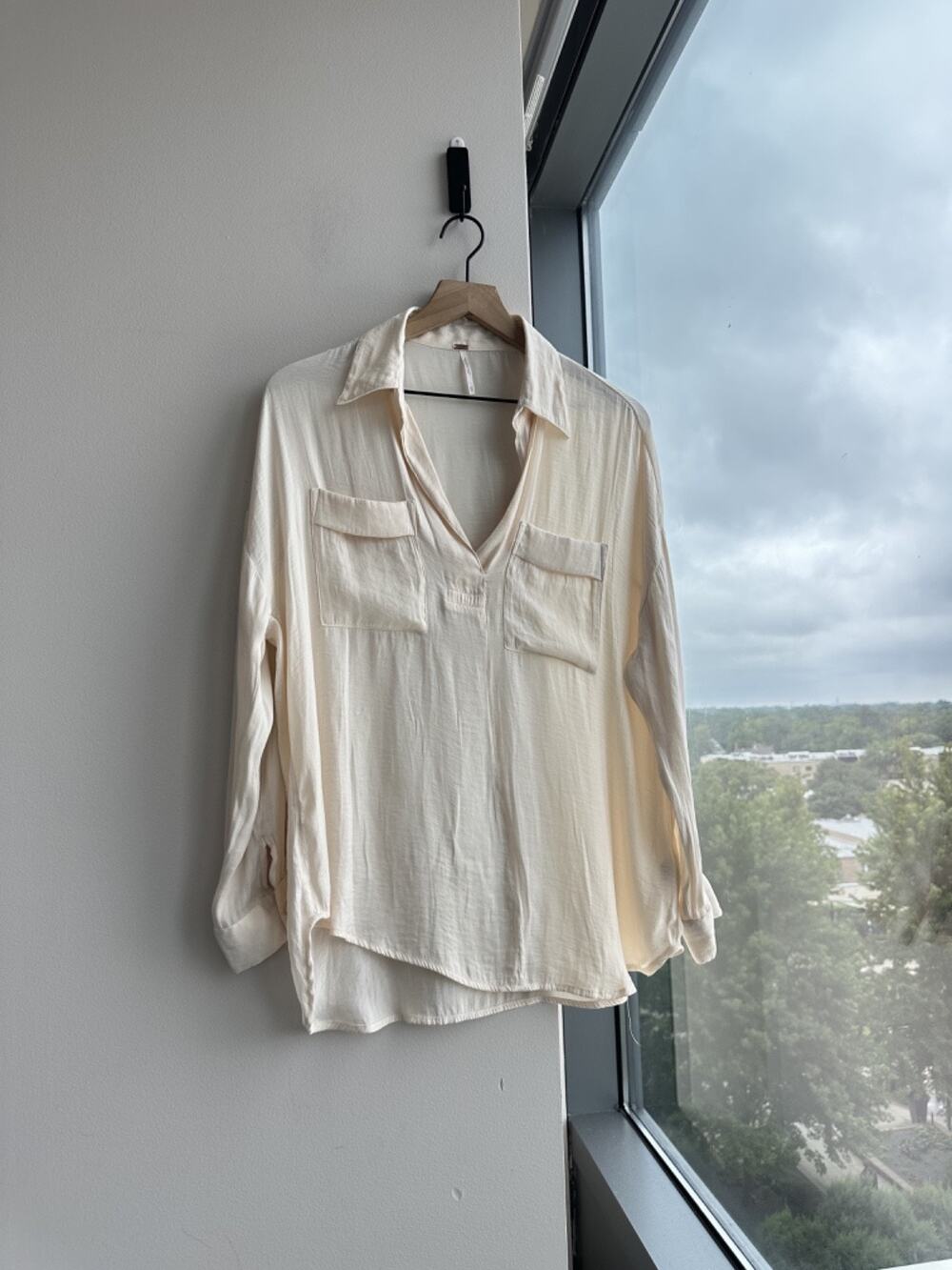 Free People Starry Dreams Shirt In Ivory Women's XS
